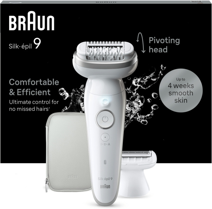 Braun Silk epil 9 9-041 epilaattori ryhmässä KAUNEUS JA TERVEYS / Hiukset &Stailaus / Karvanpoisto / Epilaattorit @ TP E-commerce Nordic AB (C68606)