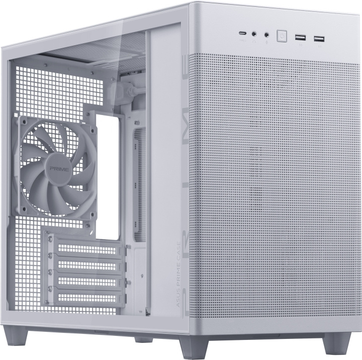 ASUS Prime AP201 TG Micro-ATX-kotelo ikkunalla, valkoinen ryhmässä TIETOKOONET & TARVIKKEET / Tietokoneen komponentit / Asennuspohja @ TP E-commerce Nordic AB (C68608)