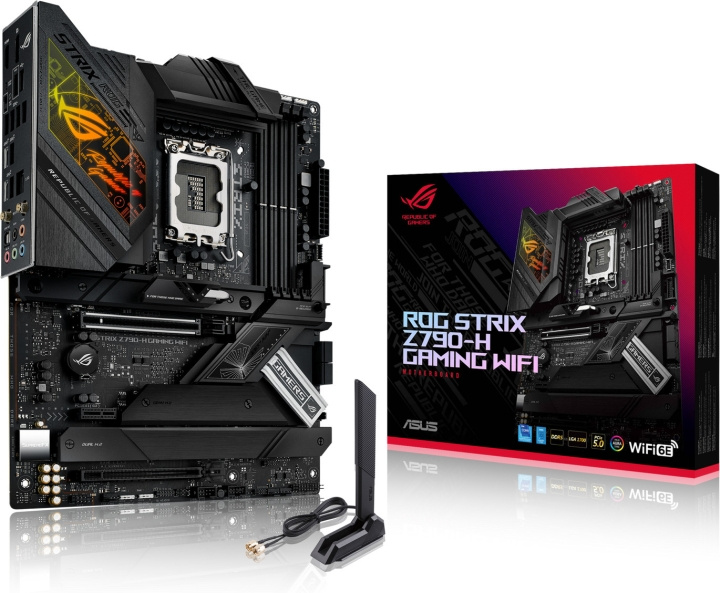 ASUS ROG STRIX Z790-H GAMING WIFI ATX -emolevy ryhmässä TIETOKOONET & TARVIKKEET / Tietokoneen komponentit / Emolevyt @ TP E-commerce Nordic AB (C68627)