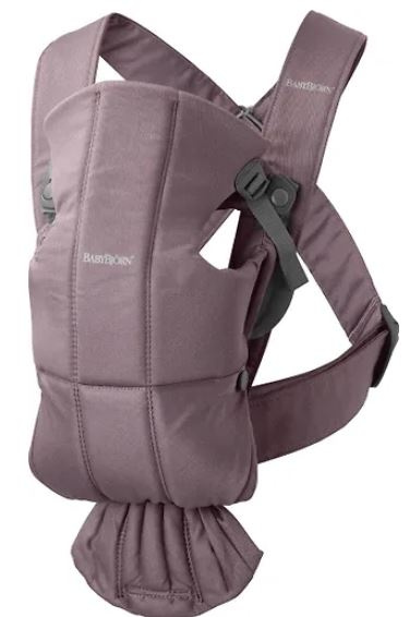 BabyBjörn Mini Cotton -kantoreppu, Dark Purple ryhmässä LELUT, TUOTTEET LAPSILLE JA VAUVOILLE / Vauvatuotteet / Hoito ja hygienia @ TP E-commerce Nordic AB (C68648)