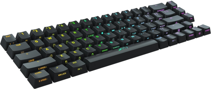 Xtrfy K5 Compact Base Keycaps -näppäinhatut, musta, 68 kpl ryhmässä TIETOKOONET & TARVIKKEET / GAMING / Näppäimistöt @ TP E-commerce Nordic AB (C68710)