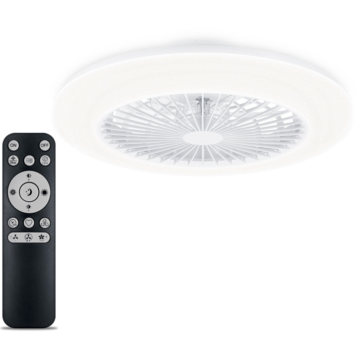 Philips Amigo Takfläkt med LED-belysning Varm-/kallvitt 4000 lm ryhmässä KOTI, TALOUS JA PUUTARHA / Tuulettimet ja ilmastointilaitteet / Lattiatuulettimet @ TP E-commerce Nordic AB (C68772)