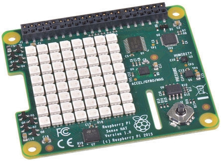 Raspberry Pi Sense HAT -sensorimoduuli ryhmässä TIETOKOONET & TARVIKKEET / Tietokoneen komponentit / Raspberry Pi @ TP E-commerce Nordic AB (C68886)