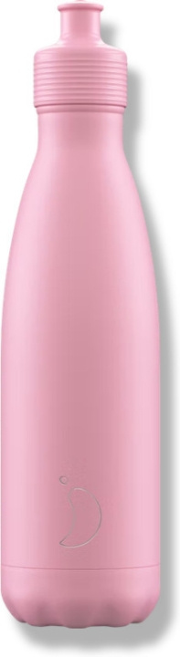 Chilly\'s Bottles Chilly\'s Sports termos-juomapullo, Pink, 500 ml ryhmässä URHEILU, VAPAA-AIKA JA HARRASTUS / Ulkoilu / Termos- ja vesipullot @ TP E-commerce Nordic AB (C69050)