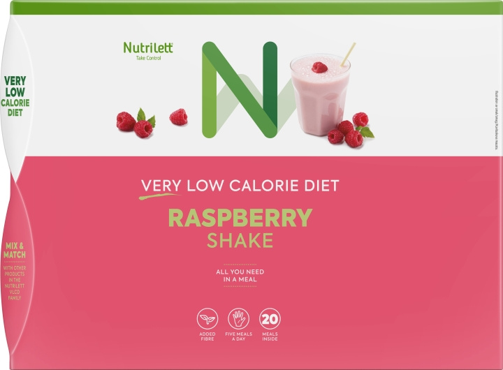 Nutrilett VLCD Raspberry Shake -ateriankorvikepirtelö, 35 g, 20-PACK ryhmässä KAUNEUS JA TERVEYS / Terveydenhoito / Muut @ TP E-commerce Nordic AB (C69067)