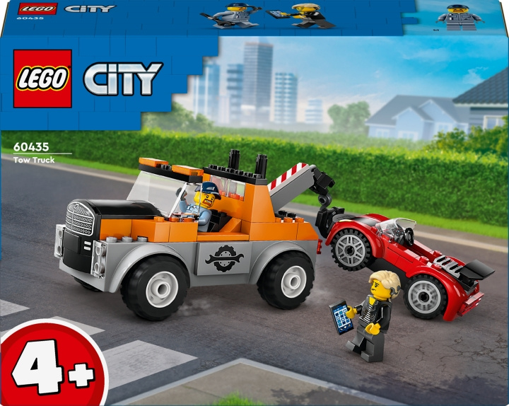 LEGO City Great Vehicles 60435 - Hinausauto ja urheiluautokorjaamo ryhmässä LELUT, TUOTTEET LAPSILLE JA VAUVOILLE / Leikkikalut, Askartelu &Pelit / Rakennuslelut / Lego @ TP E-commerce Nordic AB (C69260)