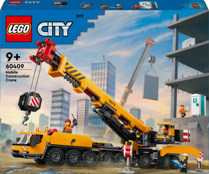 LEGO City Big Vehicles 60409 - Keltainen ajettava rakennusnosturi ryhmässä LELUT, TUOTTEET LAPSILLE JA VAUVOILLE / Leikkikalut, Askartelu &Pelit / Rakennuslelut / Lego @ TP E-commerce Nordic AB (C69274)