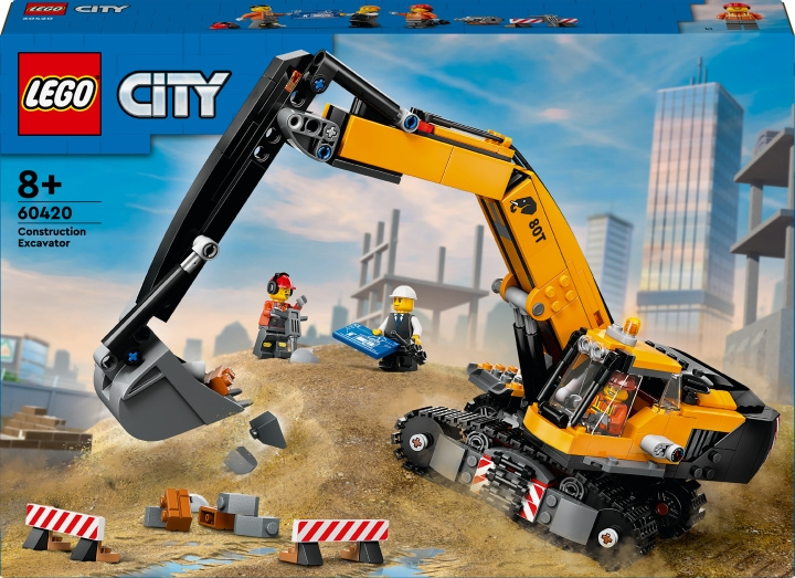 LEGO City Big Vehicles 60420 - Keltainen rakennuskaivuri ryhmässä LELUT, TUOTTEET LAPSILLE JA VAUVOILLE / Leikkikalut, Askartelu &Pelit / Rakennuslelut / Lego @ TP E-commerce Nordic AB (C69275)