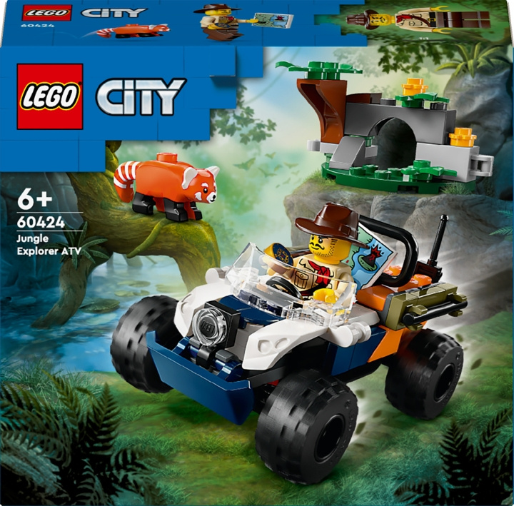 LEGO City Exploration 60424 - Viidakkotutkijan mönkijä ja kultapanda ryhmässä LELUT, TUOTTEET LAPSILLE JA VAUVOILLE / Leikkikalut, Askartelu &Pelit / Rakennuslelut / Lego @ TP E-commerce Nordic AB (C69290)