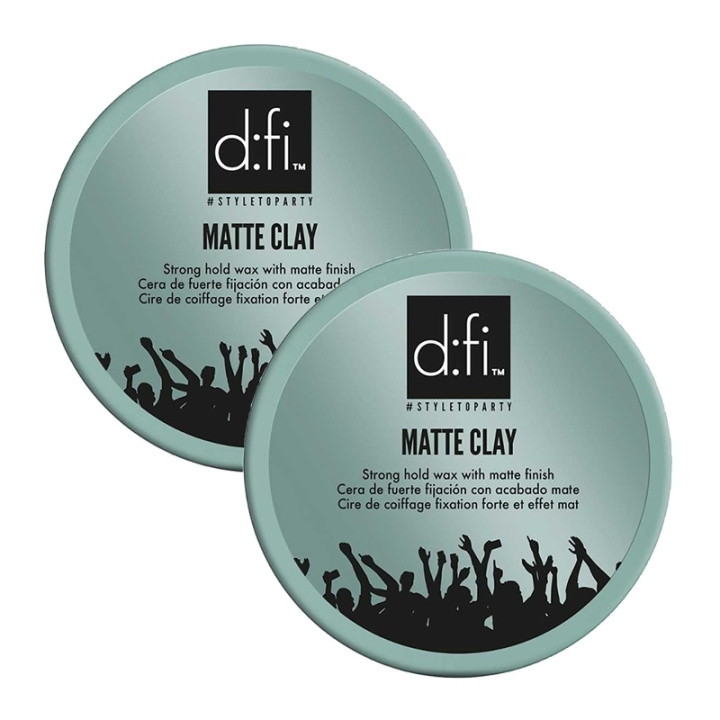 D:fi 2-pack D:fi Matte Clay 150g ryhmässä KAUNEUS JA TERVEYS / Hiukset &Stailaus / Hiusten stailaus / Muotoiluvaahto @ TP E-commerce Nordic AB (C69321)