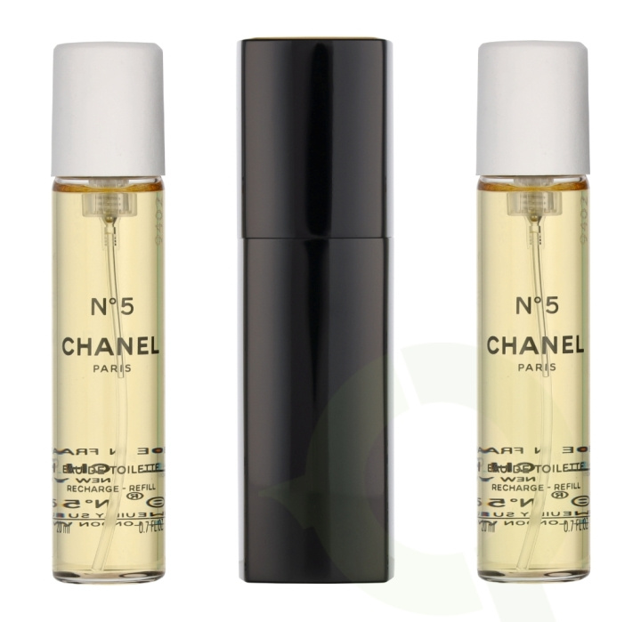 Chanel No 5 Giftset 60 ml 2x Edt Spray Refill 20Ml/1x Edt Spray 20Ml- Twist and Spray - Purse Spray ryhmässä KAUNEUS JA TERVEYS / Lahjapakkaukset / Naisten lahjapakkaukset @ TP E-commerce Nordic AB (C69363)