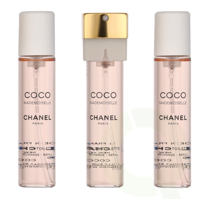 Chanel Coco Mademoiselle Giftset 60 ml 3x Edt Spray Refill 20Ml - Twist and Spray - Purse Spray ryhmässä KAUNEUS JA TERVEYS / Lahjapakkaukset / Naisten lahjapakkaukset @ TP E-commerce Nordic AB (C69364)