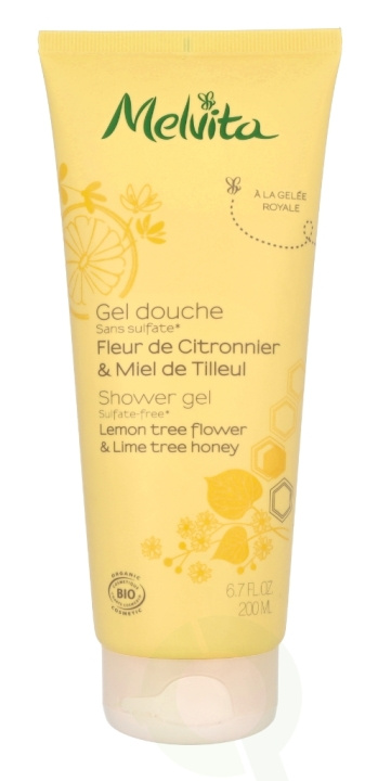 Melvita Shower Gel 200 ml Lemon Tree Flower & Lime Tree Honey ryhmässä KAUNEUS JA TERVEYS / Hiukset &Stailaus / Hiustenhoito / Shampoo @ TP E-commerce Nordic AB (C69441)