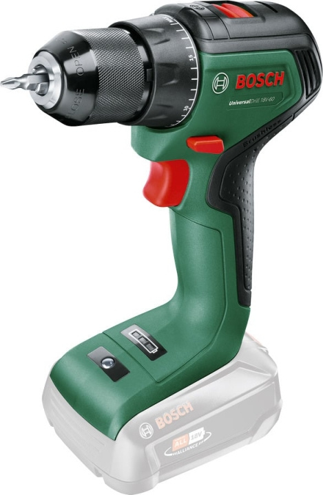 Bosch UniversalDrill 18V-60 Solo -akkuporakone, ilman akkua ryhmässä KOTI, TALOUS JA PUUTARHA / Työkalut & Tee itse / Porakoneet @ TP E-commerce Nordic AB (C69502)