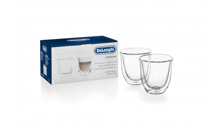 DeLonghi Cappuccino glasses, 2 pcs ryhmässä KOTI, TALOUS JA PUUTARHA / Keittiövälineet / Muut keittivälineet @ TP E-commerce Nordic AB (C69542)