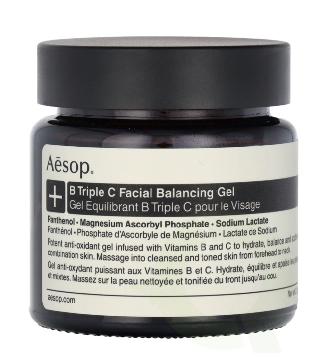 AESOP B Triple C Facial Balancing Gel 60 ml ryhmässä KAUNEUS JA TERVEYS / Ihonhoito / Kasvot / Kasvovoide @ TP E-commerce Nordic AB (C69589)