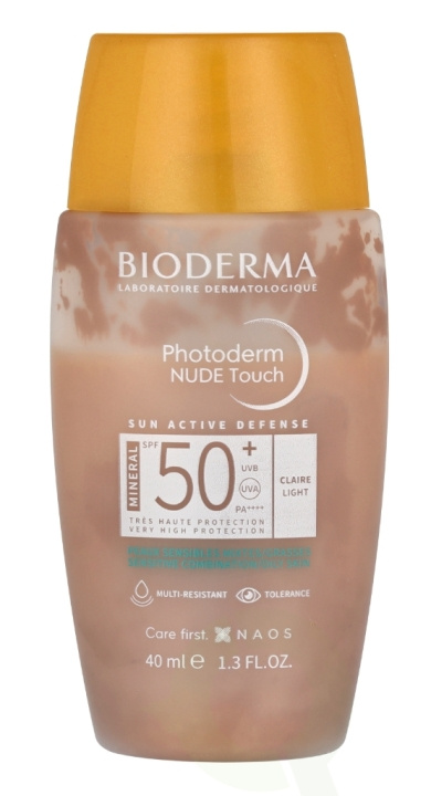 Bioderma Photoderm Nude Touch Mineral SPF50+ 40 ml Claire ryhmässä KAUNEUS JA TERVEYS / Ihonhoito / Rusketus / Aurinkosuoja @ TP E-commerce Nordic AB (C69601)