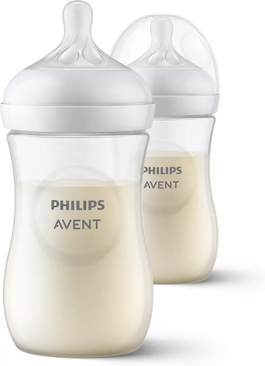 Philips Avent SCY903/02 Natural Response -tuttipullo, 260 ml, 2 kpl ryhmässä LELUT, TUOTTEET LAPSILLE JA VAUVOILLE / Vauvatuotteet / Tutit & Hammasrenkaat @ TP E-commerce Nordic AB (C69777)