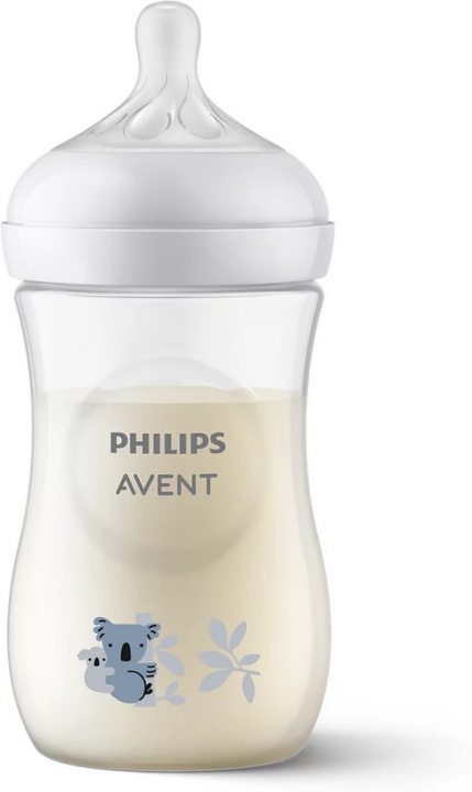 Philips Avent SCY903/67 Natural Response -tuttipullo, 260 ml, koala ryhmässä LELUT, TUOTTEET LAPSILLE JA VAUVOILLE / Vauvatuotteet / Tutit & Hammasrenkaat @ TP E-commerce Nordic AB (C69780)