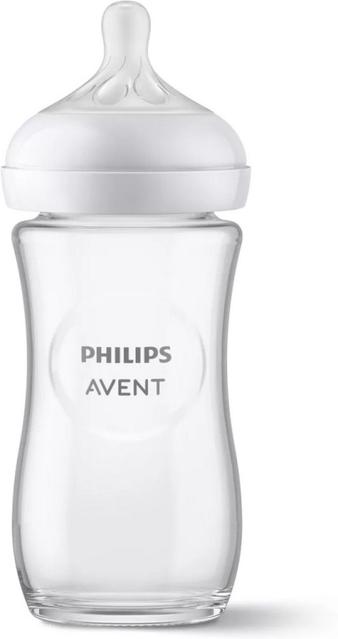 Philips Avent SCY933/01 Natural Response -lasinen tuttipullo, 240 ml ryhmässä LELUT, TUOTTEET LAPSILLE JA VAUVOILLE / Vauvatuotteet / Tutit & Hammasrenkaat @ TP E-commerce Nordic AB (C69785)