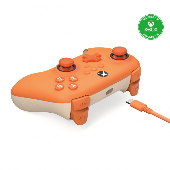 8Bitdo Ultimate C Wired -langallinen peliohjain, oranssi, Xbox ryhmässä KODINELEKTRONIIKKA / Pelikonsolit & Tarvikkeet / Xbox Series X @ TP E-commerce Nordic AB (C69846)