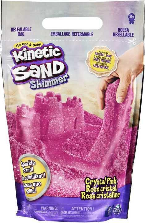 Kinetic Sand Glitter Pink -taikahiekka ryhmässä LELUT, TUOTTEET LAPSILLE JA VAUVOILLE / Leikkikalut, Askartelu &Pelit / Lelut @ TP E-commerce Nordic AB (C69932)