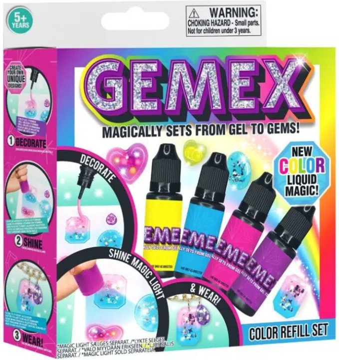 Gemex Color Gel -värigeeli täyttöpakkaus, 4 x 10g ryhmässä LELUT, TUOTTEET LAPSILLE JA VAUVOILLE / Leikkikalut, Askartelu &Pelit / Käsityöt @ TP E-commerce Nordic AB (C69939)