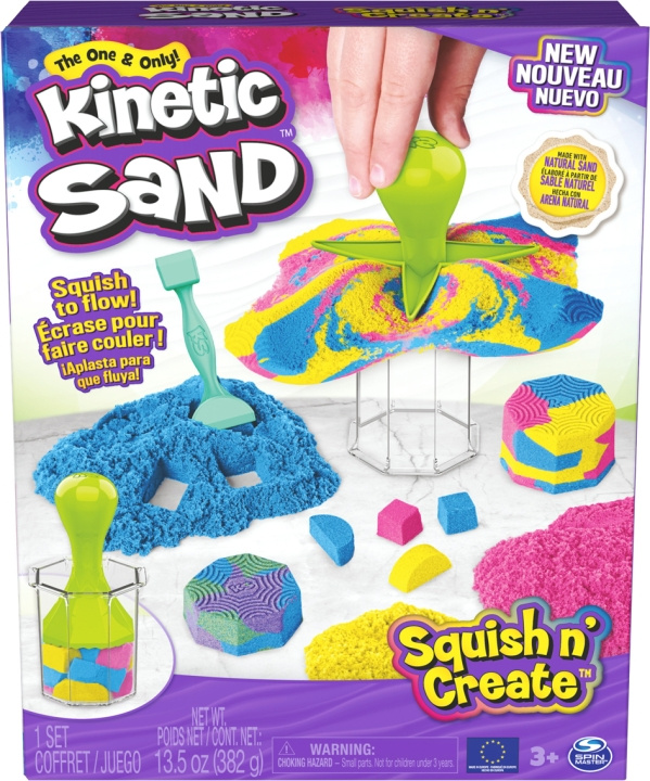 Kinetic Sand Squish N\' Create -taikahiekkasetti ryhmässä LELUT, TUOTTEET LAPSILLE JA VAUVOILLE / Leikkikalut, Askartelu &Pelit / Lelut @ TP E-commerce Nordic AB (C69970)