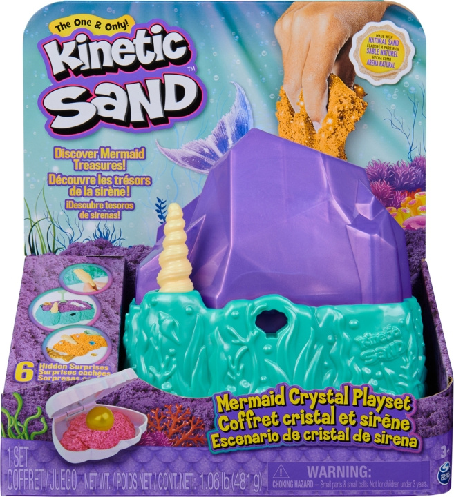 Kinetic Sand Mermaid Crystal -taikahiekkasetti ryhmässä LELUT, TUOTTEET LAPSILLE JA VAUVOILLE / Leikkikalut, Askartelu &Pelit / Lelut @ TP E-commerce Nordic AB (C69971)