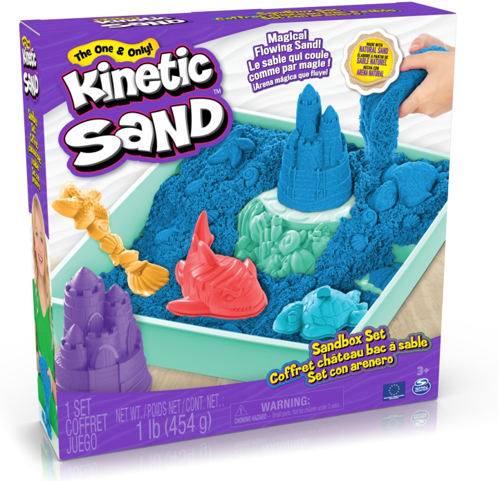 Kinetic Sand hiekkalaatikkosetti, sininen ryhmässä LELUT, TUOTTEET LAPSILLE JA VAUVOILLE / Leikkikalut, Askartelu &Pelit / Lelut @ TP E-commerce Nordic AB (C69987)