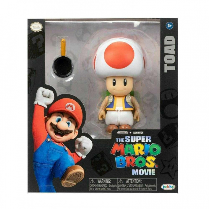 JAKKS Pacific Nintendo Super Mario Bros Movie - Toad-figuuri ryhmässä URHEILU, VAPAA-AIKA JA HARRASTUS / Harrastus / Muovimallit / Hahmot @ TP E-commerce Nordic AB (C69996)