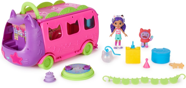 Gabby\'s Dollhouse Gabbyn Nukketalo Purrfect Sprinkle Party Bus - leikkisetti ryhmässä LELUT, TUOTTEET LAPSILLE JA VAUVOILLE / Leikkikalut, Askartelu &Pelit / Nuket & Tarvikkeet @ TP E-commerce Nordic AB (C70082)