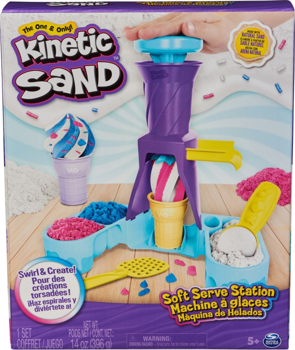 Kinetic Sand Soft Serve Station - jäätelöleikkisetti ryhmässä LELUT, TUOTTEET LAPSILLE JA VAUVOILLE / Leikkikalut, Askartelu &Pelit / Lelut @ TP E-commerce Nordic AB (C70083)