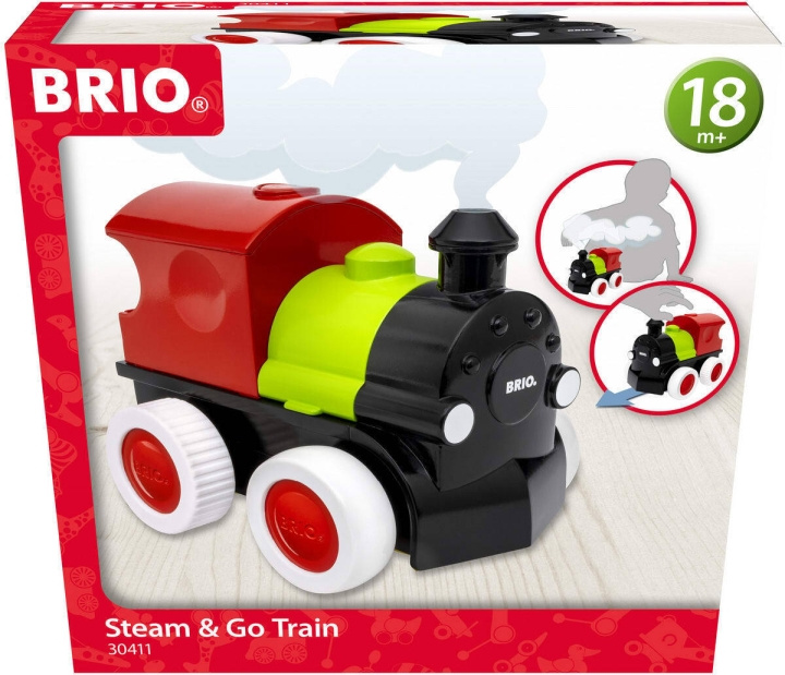 BRIO 30411 - Steam & Go Juna ryhmässä LELUT, TUOTTEET LAPSILLE JA VAUVOILLE / Lelut vauvoille (0-3v) / Toiminnalliset lelut @ TP E-commerce Nordic AB (C70142)