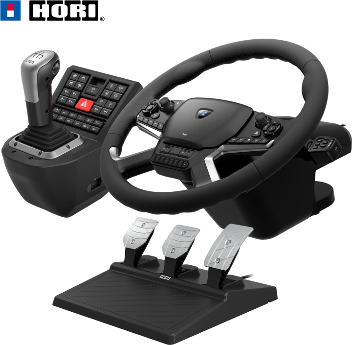 HORI Force Feedback Truck Control System -rattiohjain, PC ryhmässä KODINELEKTRONIIKKA / Pelikonsolit & Tarvikkeet / Muut pelit @ TP E-commerce Nordic AB (C70158)