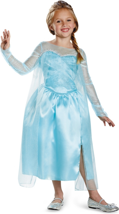 Disguise Frozen Elsa Classic -naamiaisasu, 5-6 v, 99-123 cm ryhmässä LELUT, TUOTTEET LAPSILLE JA VAUVOILLE / Leikkikalut, Askartelu &Pelit / Naamiaisasut @ TP E-commerce Nordic AB (C70165)