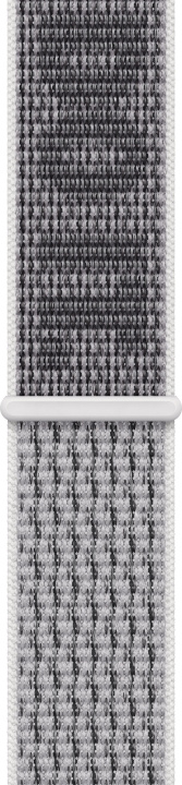 Apple Watch 41 mm Summit White/musta Nike Sport Loop -ranneke (MPHV3) ryhmässä ÄLYPUHELIMET JA TABLETIT / Urheilu, koti ja vapaa-aika / Apple Watch & tarvikkeet / Tarvikkeet @ TP E-commerce Nordic AB (C70178)