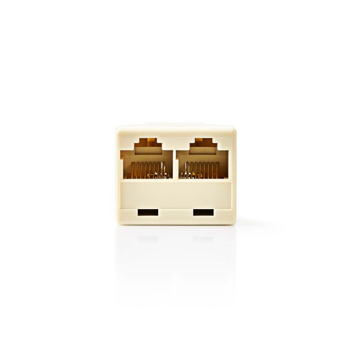 Nedis Televerkko Jakaja | RJ45 Naaras | 2x RJ45 Female | Niklattu | Valkea | PVC | Laatikko ryhmässä KODINELEKTRONIIKKA / Ääni & Kuva / Kiinteät puhelimet / Pöytäpuhelimet @ TP E-commerce Nordic AB (C70217)