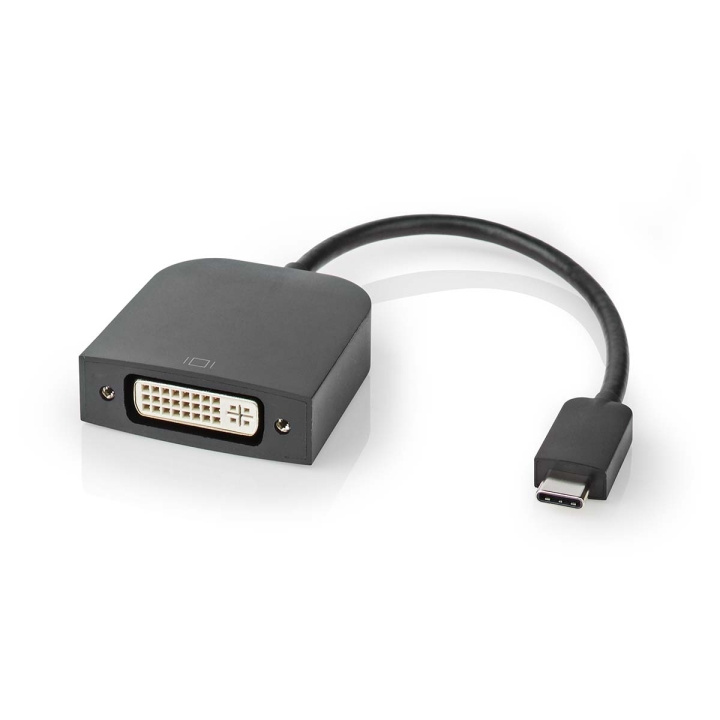 Nedis USB-C™ Sovitin | USB 3.2 Gen 1 | USB-C™ Uros | DVI-D 24+1-Pin Naaras | 1080p | 0.20 m | Pyöreä | Niklattu | PVC | Musta | Laatikko ryhmässä TIETOKOONET & TARVIKKEET / Kaapelit & Sovittimet / DVI / Sovittimet @ TP E-commerce Nordic AB (C70270)