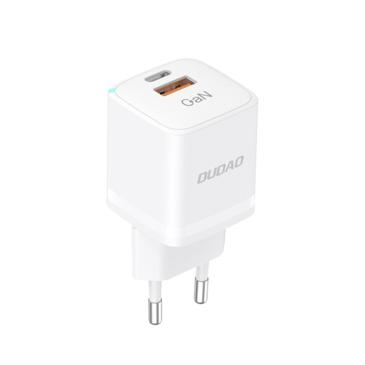 Dudao A13Pro Adapter 33Watt GaN 1xUSB-C + 1xUSB-A ryhmässä ÄLYPUHELIMET JA TABLETIT / Laturit & Kaapelit / Seinälaturi / Seinälaturi Type C @ TP E-commerce Nordic AB (C70302)