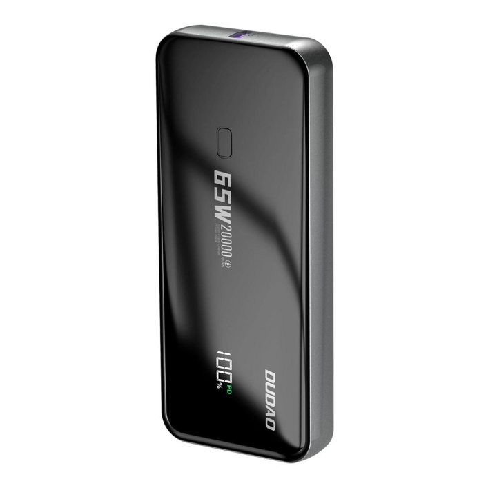 Dudao K65 powerbank 20000mAh PD 65W Black ryhmässä ÄLYPUHELIMET JA TABLETIT / Laturit & Kaapelit / Powerbanks @ TP E-commerce Nordic AB (C70319)