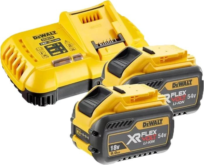 DeWALT 54V XR FLEXVOLT set with 2x9Ah batteries and charger ryhmässä KOTI, TALOUS JA PUUTARHA / Työkalut & Tee itse / Paristot ja akut sähkötyökaluihin @ TP E-commerce Nordic AB (C70418)