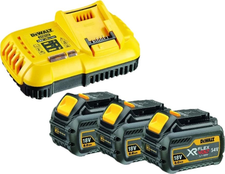 DeWALT Starter Set: 3 Batteries 54V ryhmässä KOTI, TALOUS JA PUUTARHA / Työkalut & Tee itse / Paristot ja akut sähkötyökaluihin @ TP E-commerce Nordic AB (C70419)