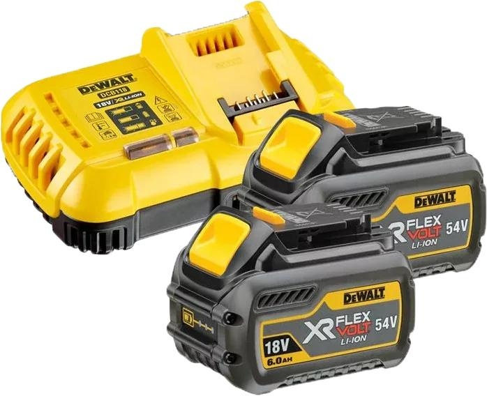 DeWALT 54V XR FLEXVOLT Set: 2x 6Ah Batteries & Charger ryhmässä KOTI, TALOUS JA PUUTARHA / Työkalut & Tee itse / Paristot ja akut sähkötyökaluihin @ TP E-commerce Nordic AB (C70420)