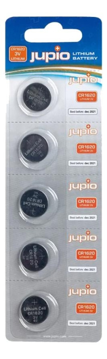 Jupio CR1620 3V 5pcs ryhmässä KODINELEKTRONIIKKA / Paristot & Laturit / Akut / Nappiparistot @ TP E-commerce Nordic AB (C70441)