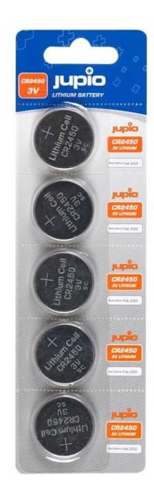 Jupio CR2450 3V 5pcs ryhmässä KODINELEKTRONIIKKA / Paristot & Laturit / Akut / Nappiparistot @ TP E-commerce Nordic AB (C70444)