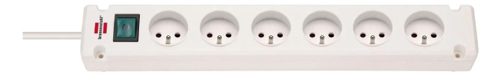 Brennenstuhl Bremounta Extension Socket 6-way white 3m H05VV-F 3G1.5 ryhmässä KOTI, TALOUS JA PUUTARHA / Sähkö & Valaistus / Jatkojohdot @ TP E-commerce Nordic AB (C70470)