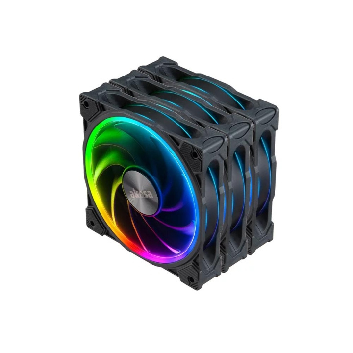 Akasa SOHO AR Kit Premium 120mm Cooling Fans with Addressable RGB ryhmässä TIETOKOONET & TARVIKKEET / Tietokoneen komponentit / Jäähdytys / Alustan puhaltimet @ TP E-commerce Nordic AB (C70485)