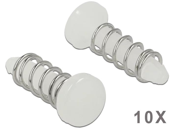 DeLOCK Snap Rivet for heat sink - set 10 pieces white ryhmässä TIETOKOONET & TARVIKKEET / Tietokoneen komponentit / Jäähdytys / Prosessorijäähdytin @ TP E-commerce Nordic AB (C70489)