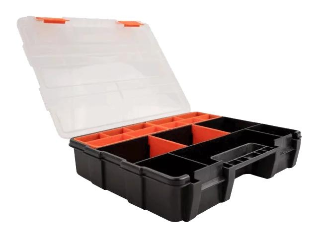 DeLOCK Sorting box, 21 compartments 290 x 220 x 60 mm orange, black ryhmässä KOTI, TALOUS JA PUUTARHA / Työkalut & Tee itse / Muut Työkalut & Tarvikkeet @ TP E-commerce Nordic AB (C70491)